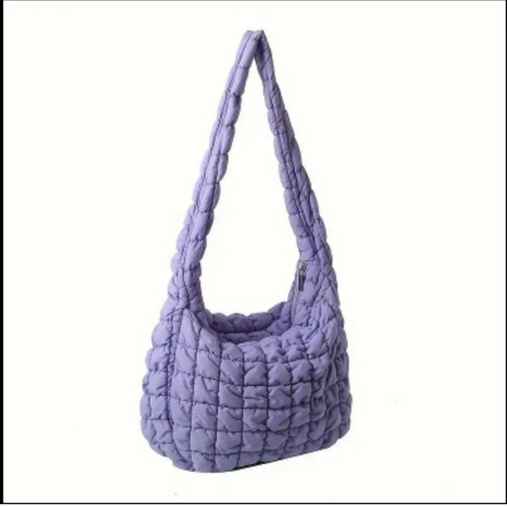 Quilted Shoulder Bag - Lavender